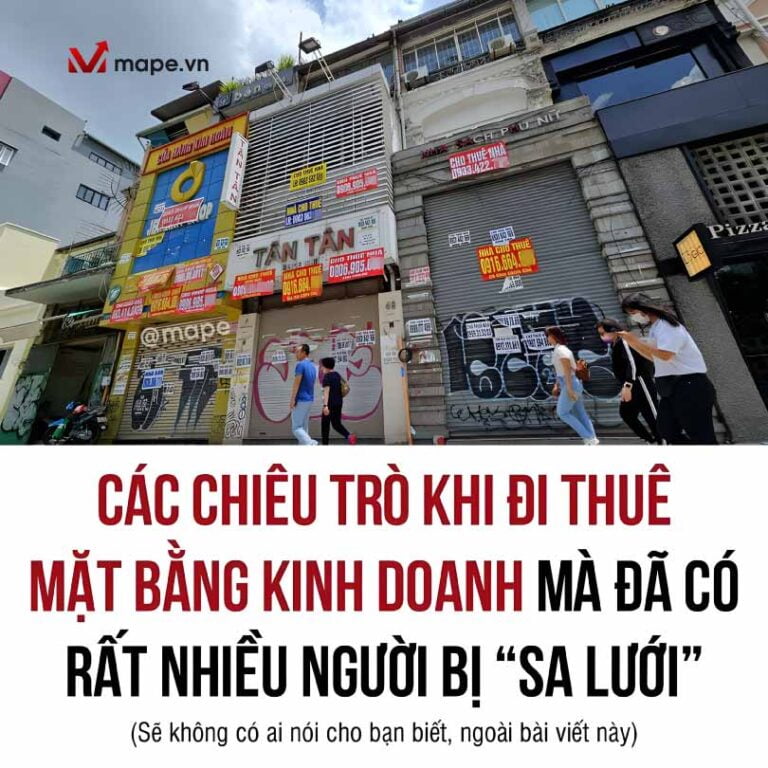 Các chiêu trò khi đi thuê mặt bằng khi doanh