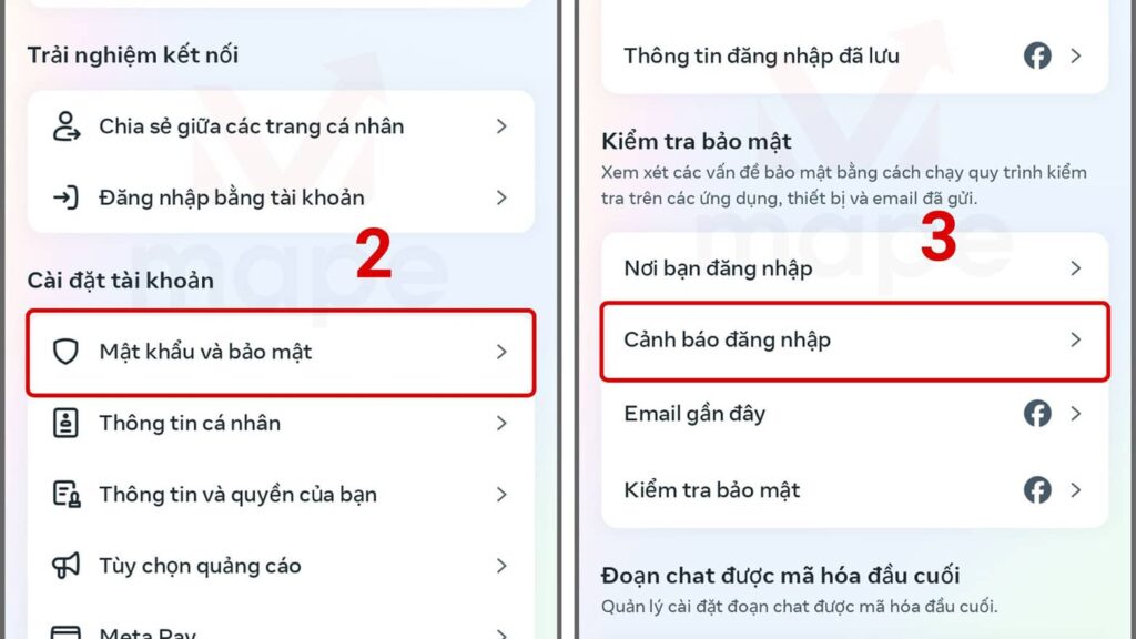 cách bật cảnh báo bảo mật facebook