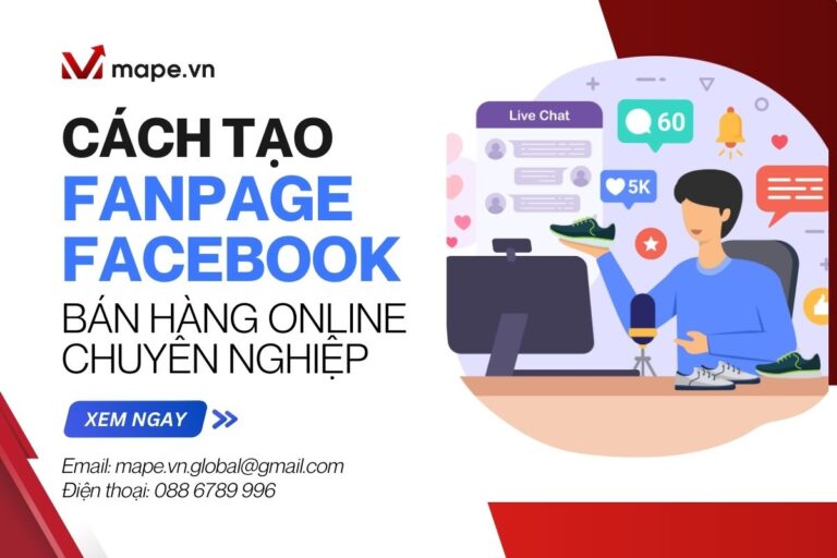 cách tạo fanpage facebook bán hàng online mape