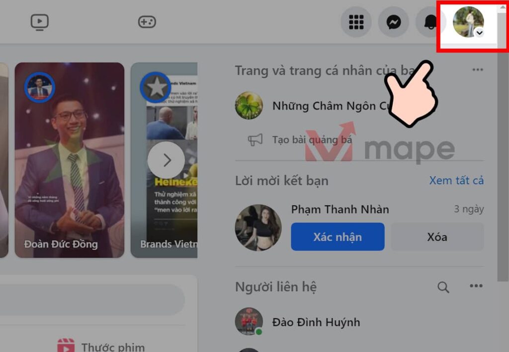 Cách chuyển đỗi giữa trang cá nhân và fanpage facebook