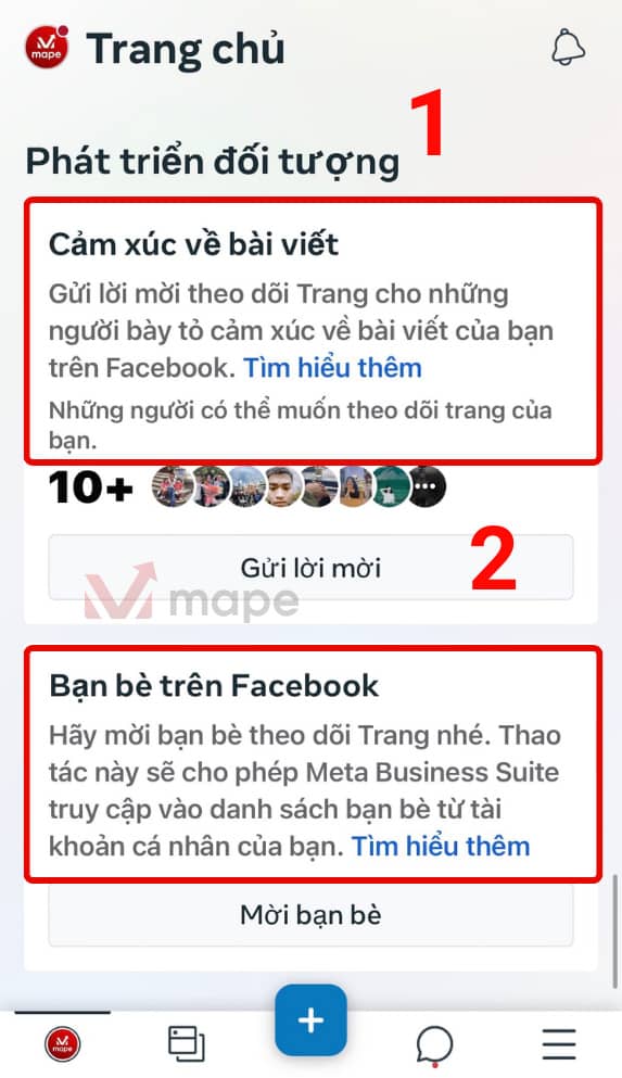 Cách mời mọi người thích trang Fanpage Facebook Bằng Meta Business Suite