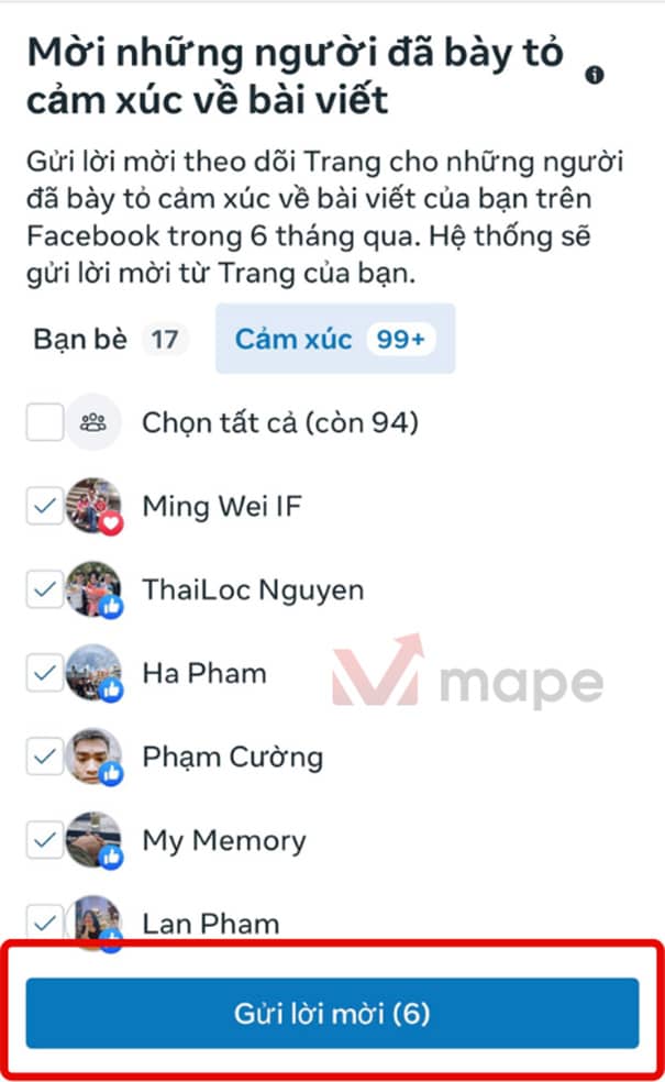 Cách mời mọi người thích trang Fanpage Facebook Bằng Meta Business Suite