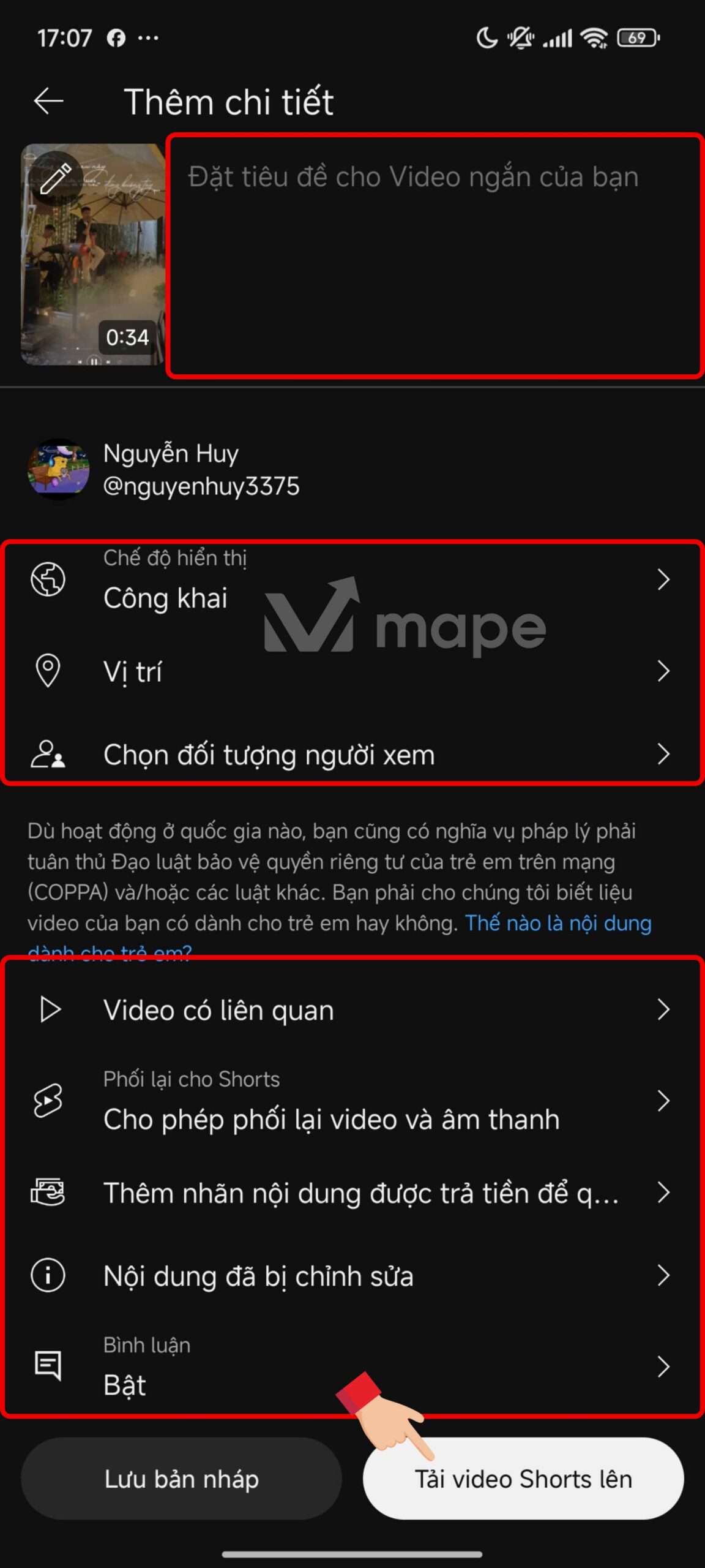 Cách đăng Video Shorts Youtub…