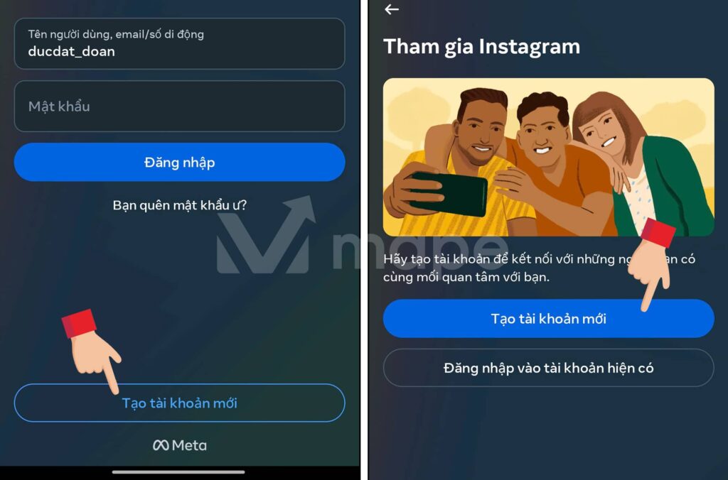 Cách tạo tài khoản Instagram cực đơn giản trên điện thoại và máy tính mape academy