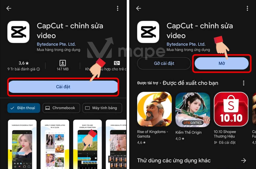 Hướng dẫn cách tải và cài đặt Capcut trên máy tính và điện thoại mape academy