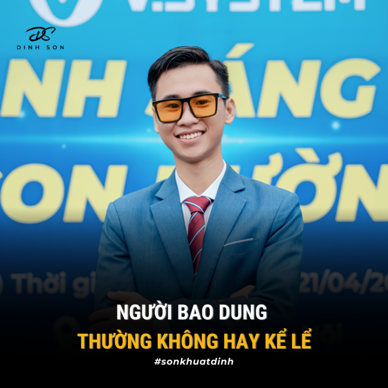 người bao dung thường không hay kể lể-mape academy