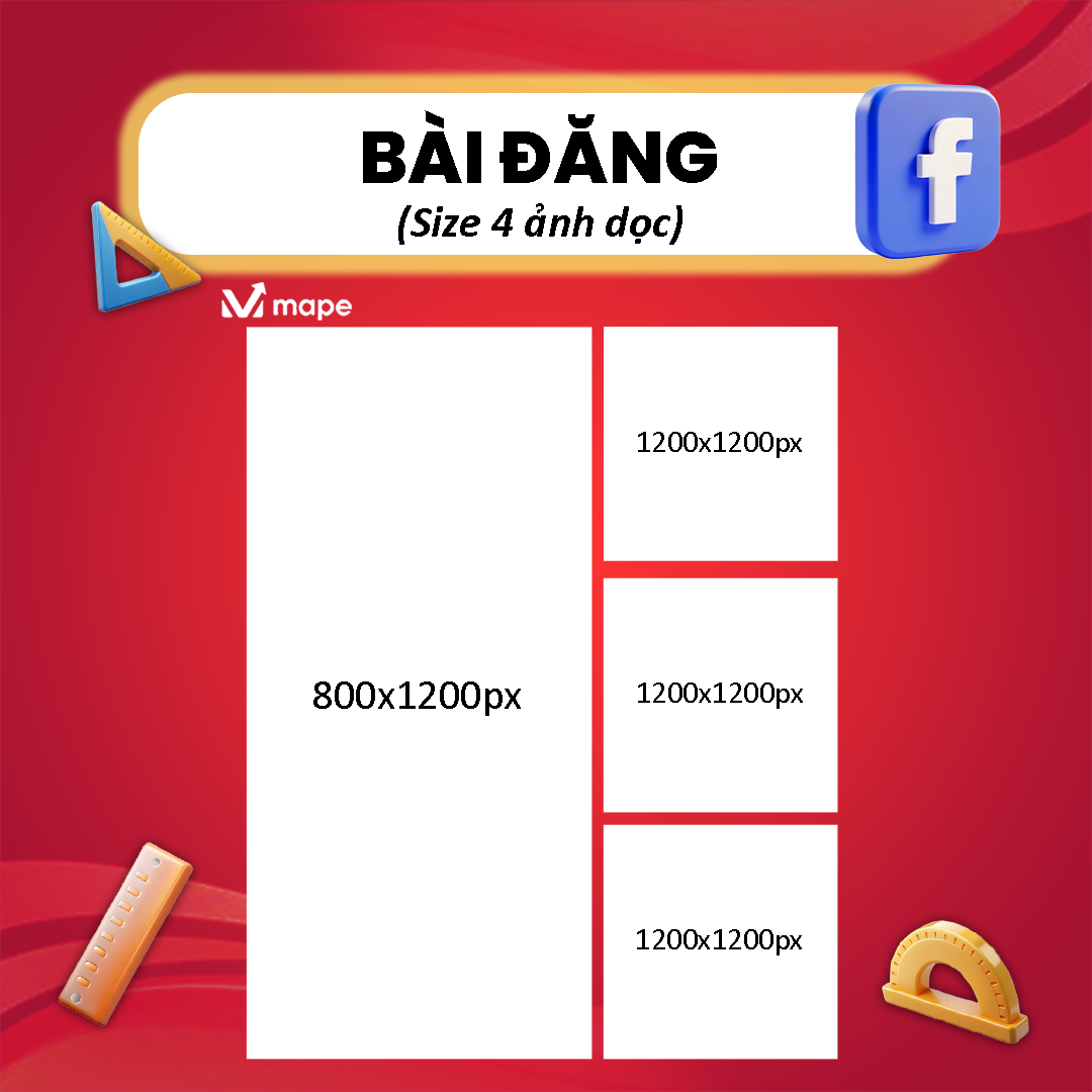 Kích thước ảnh Facebook 2025 chuẩn thu hút - Mape Academy